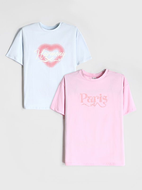 Moudda LC Waikiki - Body jersey manches courtes Fille Bleu clair - Tunisie 1