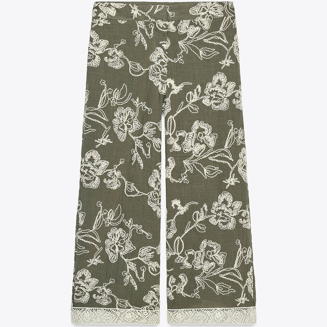 Moudda ZARA - Ensemble Pantalon - Broderie Suisse & Guipure - Tunisie 1