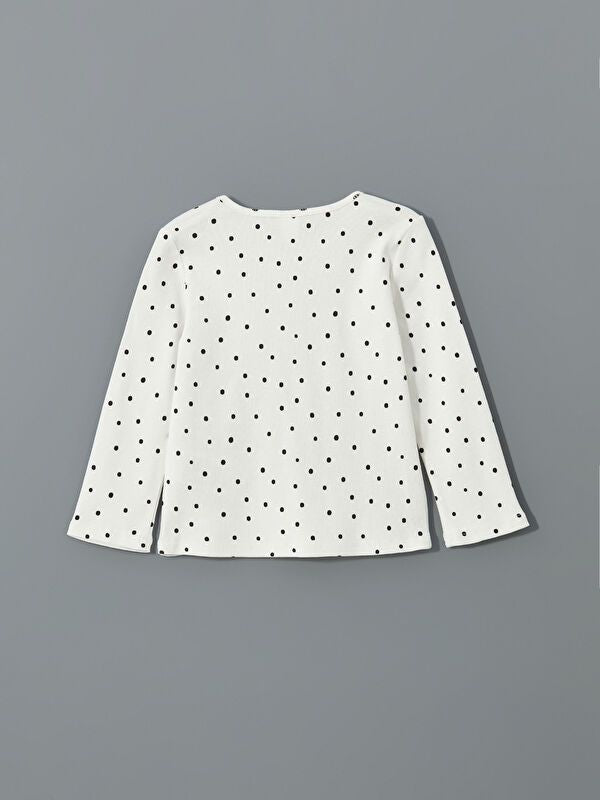 Moudda LC Waikiki - Body en jersey manches longues Fille Imprimé écru - Tunisie 3