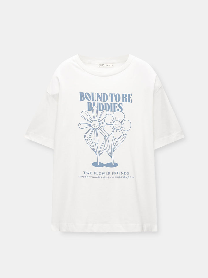 Moudda PULL & BEAR - Body Graphique Fleurs et Fruits Rétro - Tunisie 1