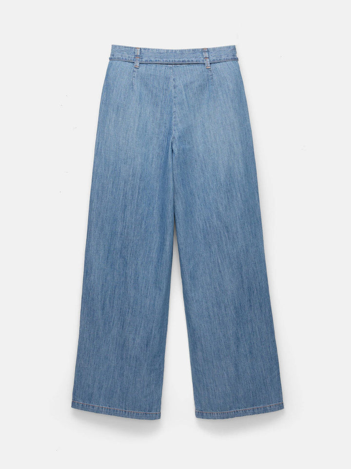 Moudda PULL & BEAR - Pantalon Wide Leg - Taille Moyenne & Cordon - Tunisie 2