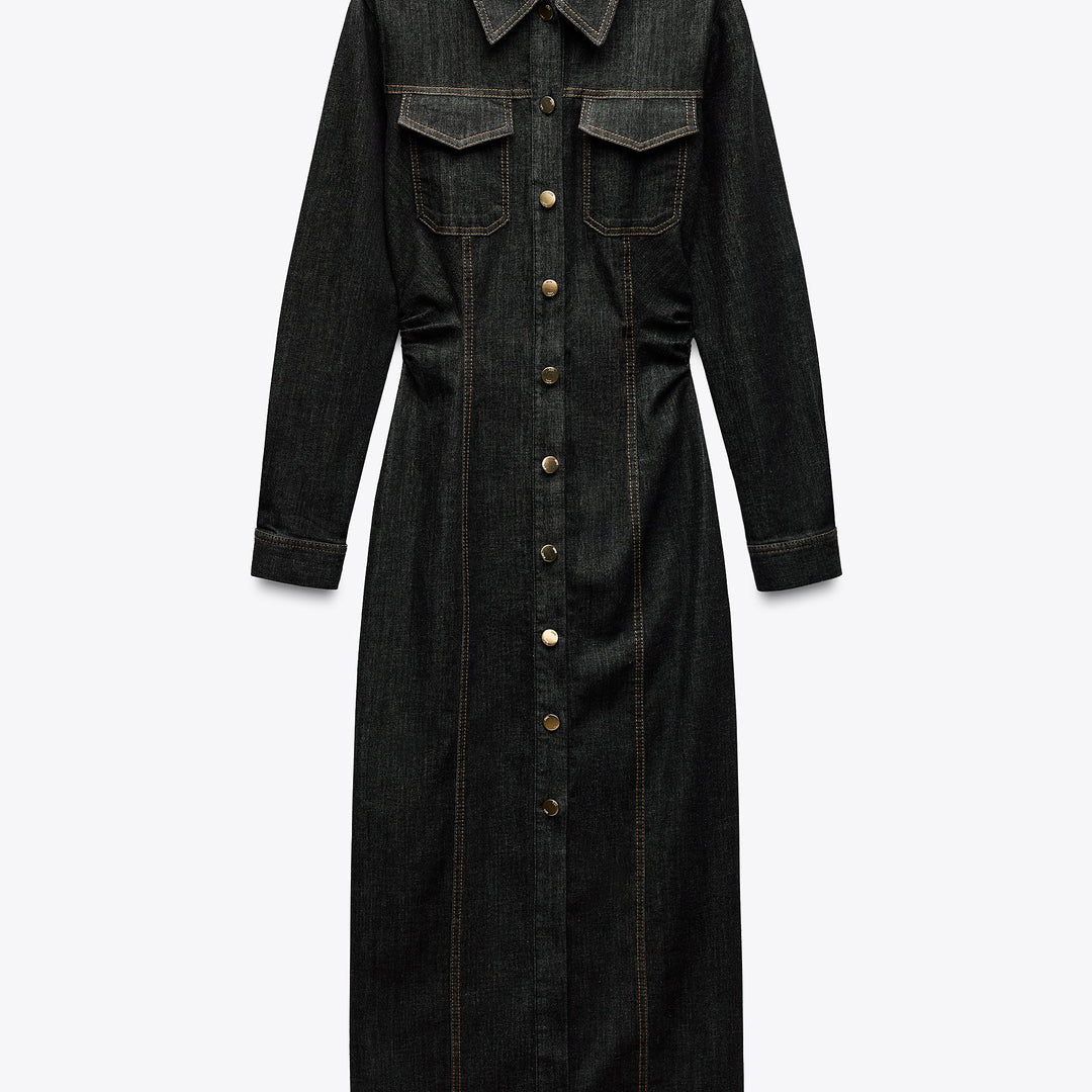 Moudda ZARA - Robe Midi Denim - Manches Longues - Tunisie 1