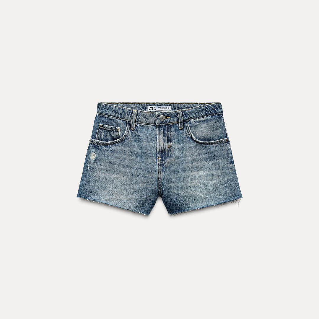Moudda ZARA - Short Taille Haute Délavé - Tunisie 2