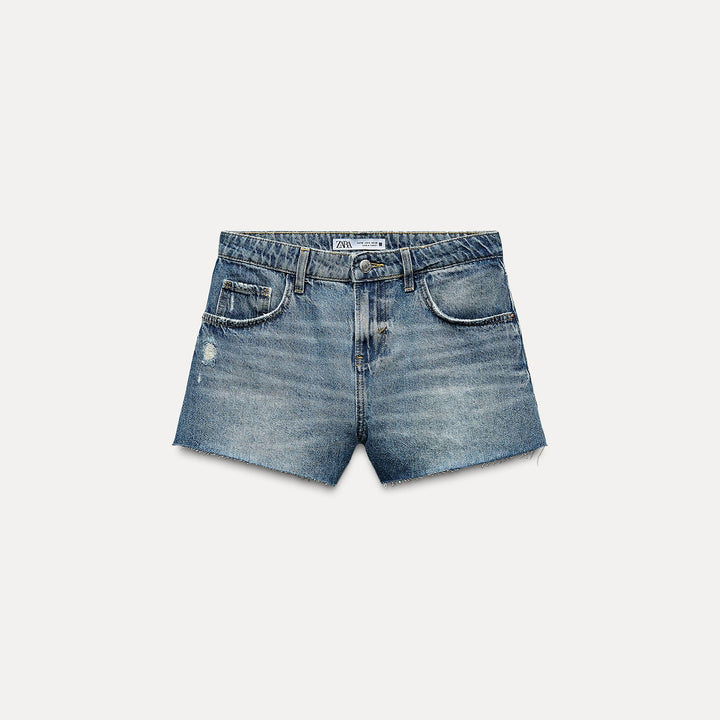 Moudda ZARA - Short Taille Haute Délavé - Tunisie 2