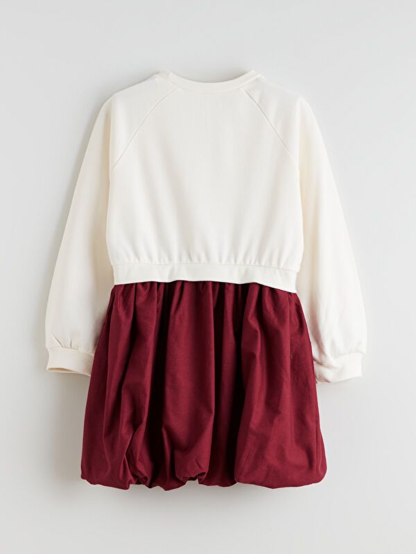 Moudda LC Waikiki - Robe manches longues en jersey couleur Écru pour filles - Tunisie 3