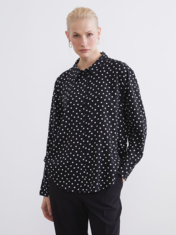 Moudda LC Waikiki - Chemise imprimée manches longues en tissu pour Femme - Tunisie 1
