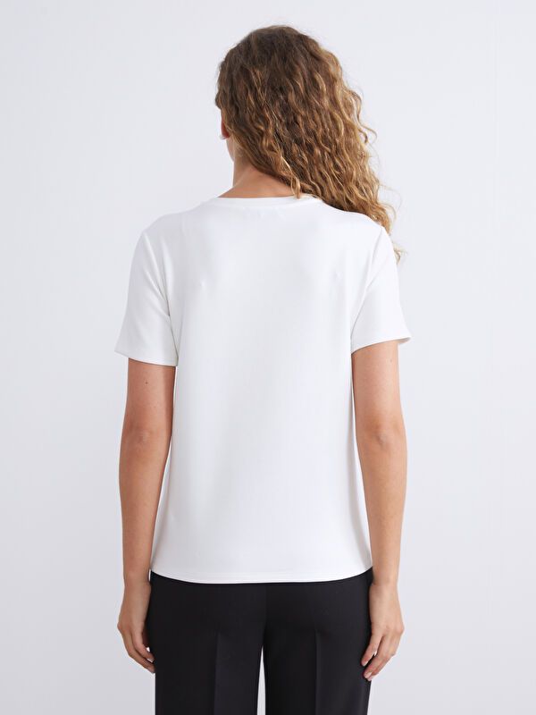 Moudda LC Waikiki - Jersey uncv à manches courtes pour Femmes - Tunisie 5