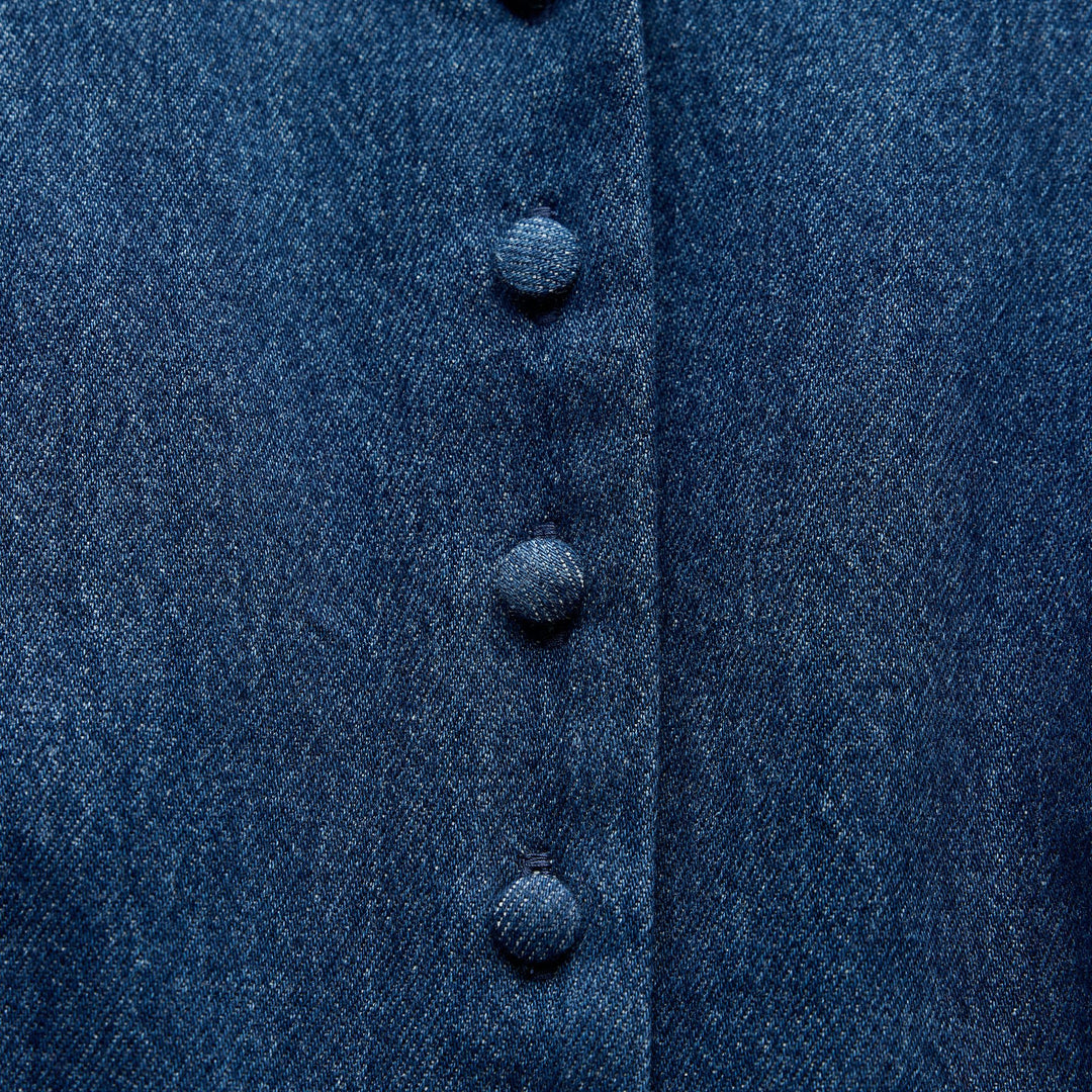 Moudda ZARA - Gilet en jean coordonné doux ceinturé - Tunisie 3