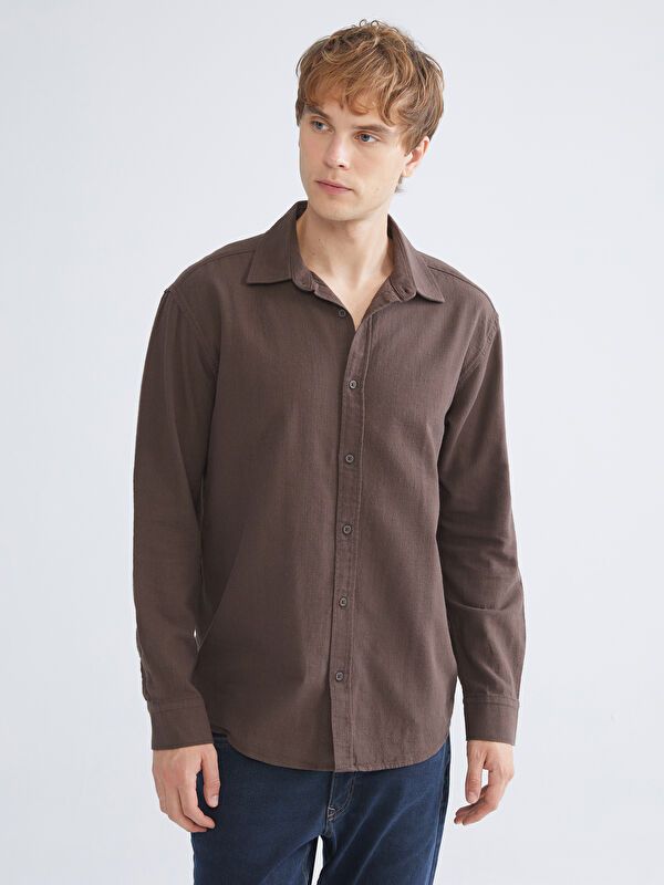 Moudda LC Waikiki - Chemise tissée à manches longues pour Hommes - Tunisie 1