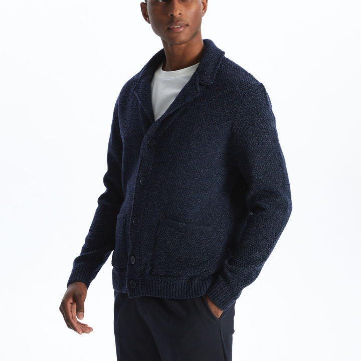 Moudda LC Waikiki - Cardigan en tricot Homme Mélange de la marine - Tunisie 1