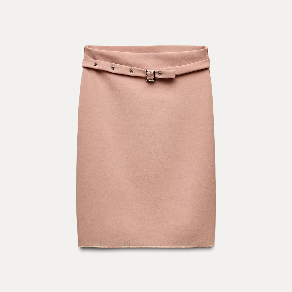 Moudda ZARA - Jupe mi-longue gainante, ceinture - Tunisie 2