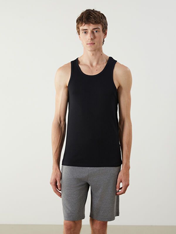 Moudda LC Waikiki - Débardeur sous-vêtements Homme Noir - Tunisie 4