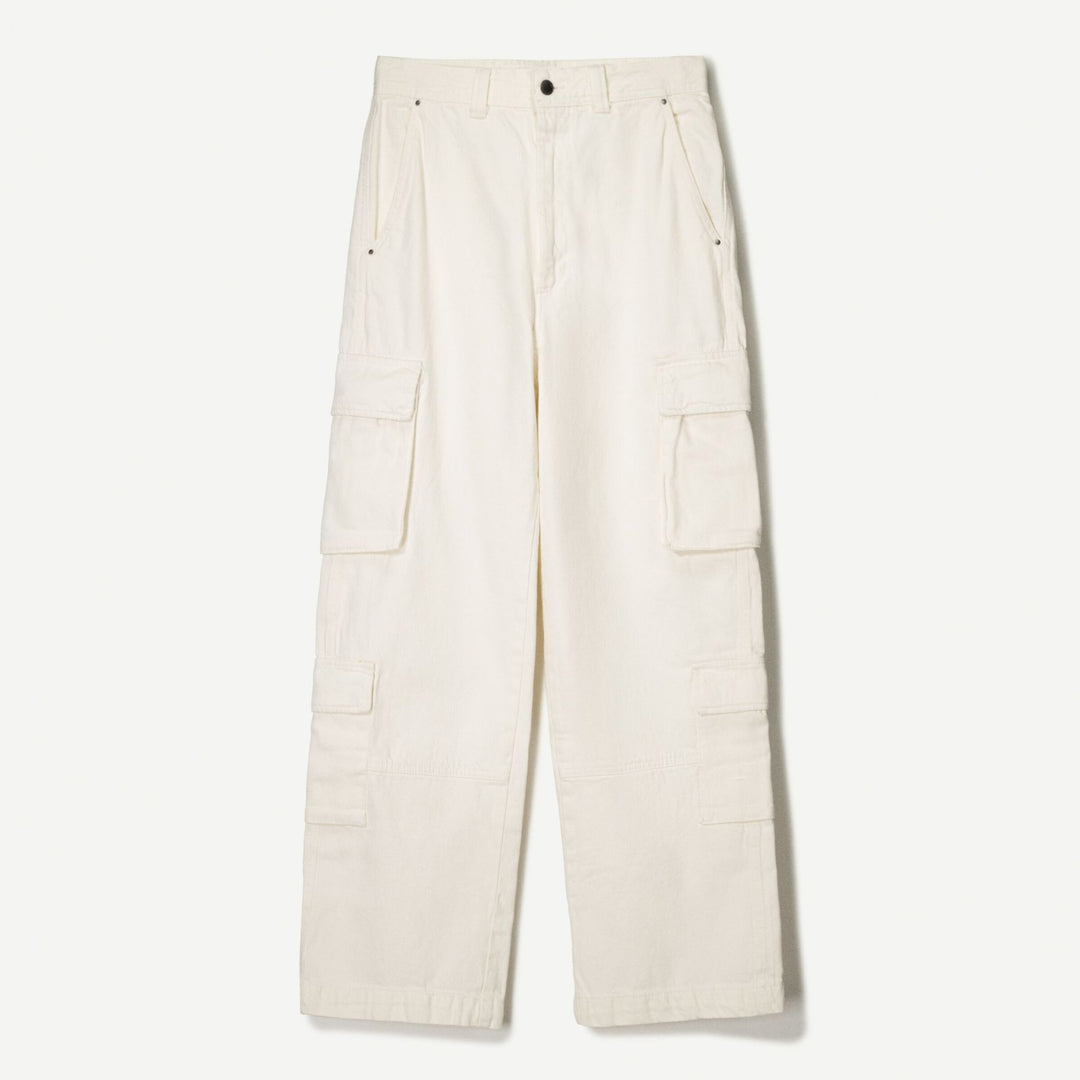 Moudda BERSHKA - Pantalon Cargo Baggy Coton - Couture Contrastée - Tunisie 1