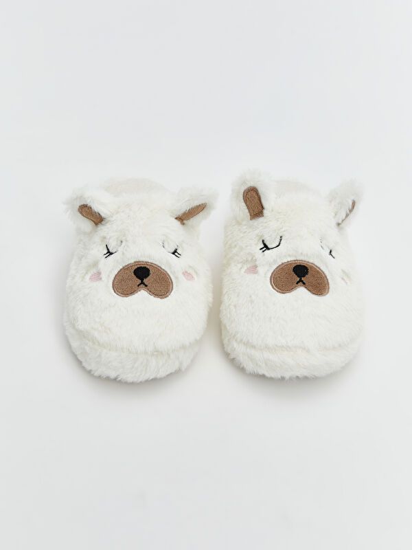 Moudda LC Waikiki - Pantoufles maison Fille Ecru - Tunisie 3