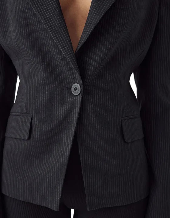 Blazer à rayures