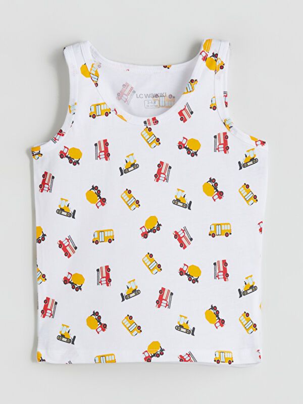 Moudda LC Waikiki - Débardeur en jersey Garçon Imprimé blanc - Tunisie 2