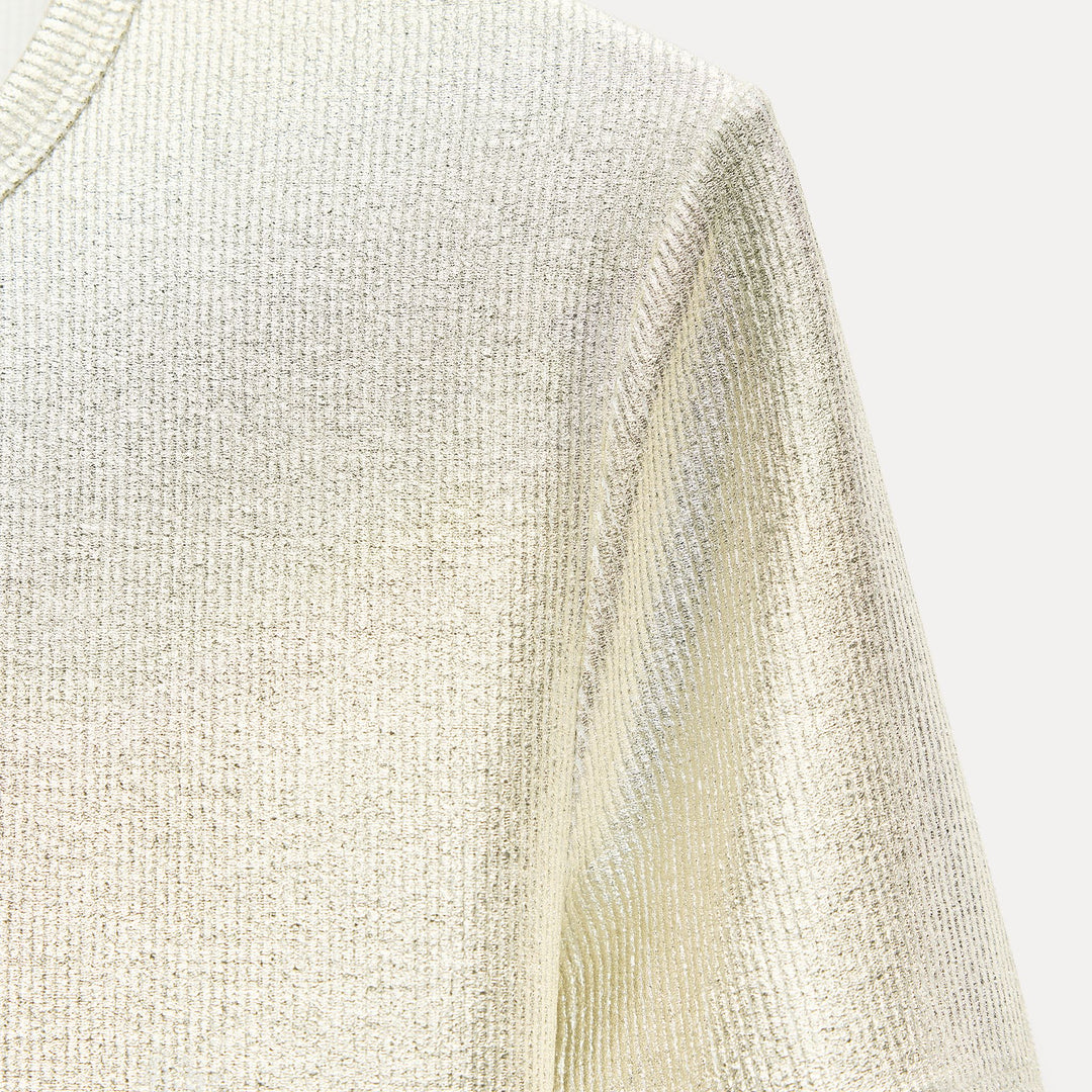 Moudda ZARA - T-shirt côtelé métallisé - Tunisie 3