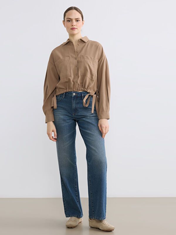 Moudda LC Waikiki - Chemise manches longues en tissu pour Femme - Tunisie 2
