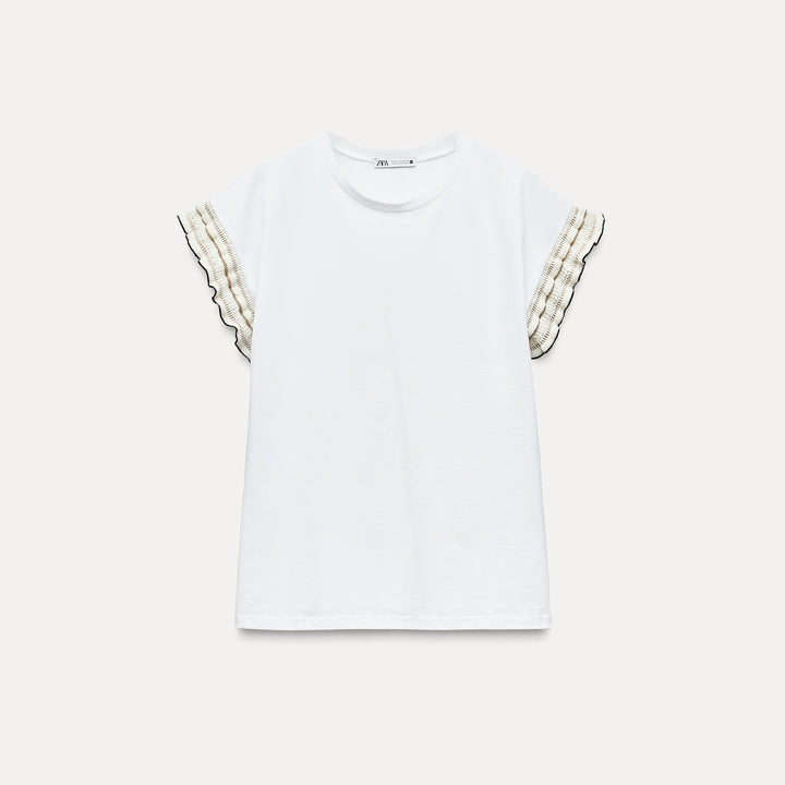 Moudda ZARA - T-shirt à Volants Lurex - Tunisie 2