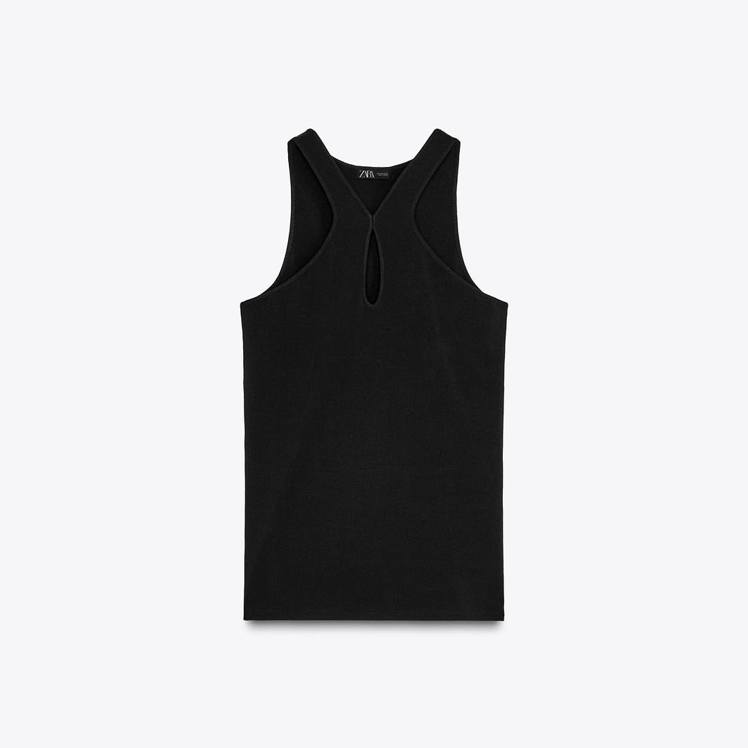 Moudda ZARA - Top Halter - Encolure & Détail - Tunisie 1