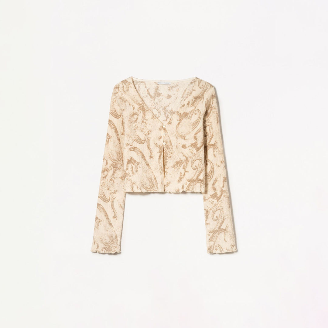 Moudda BERSHKA - Veste - Boutons & Imprimé Allover - Tunisie 1