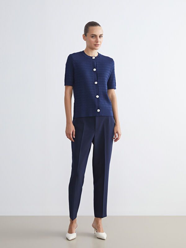 Moudda LC Waikiki - Cardigan fin en tricot Femme Marine - Tunisie 2