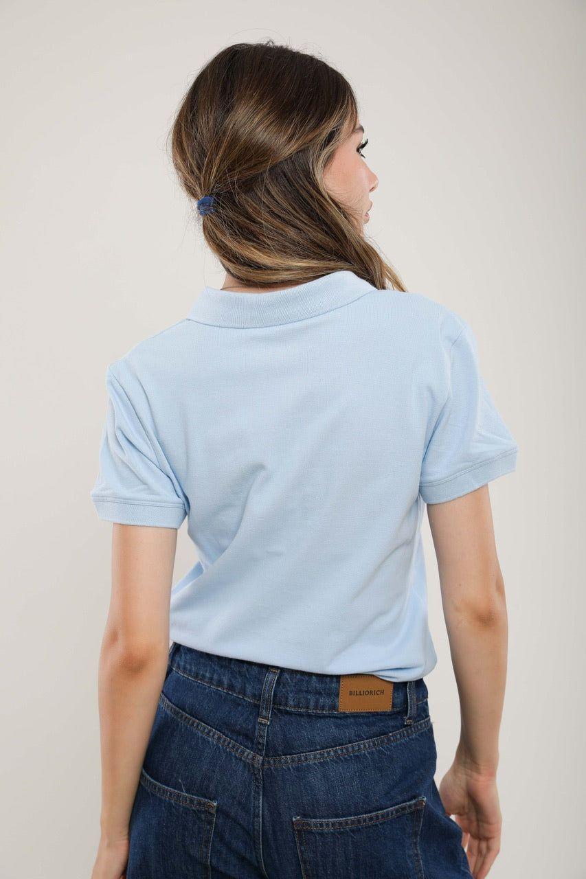 Moudda Billiorich - Polo Femme Slim Fit en Piqué de Coton - Tunisie 3