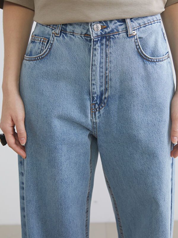 Moudda LC Waikiki - pantalon tissé en jean pour Femmes - Tunisie 3