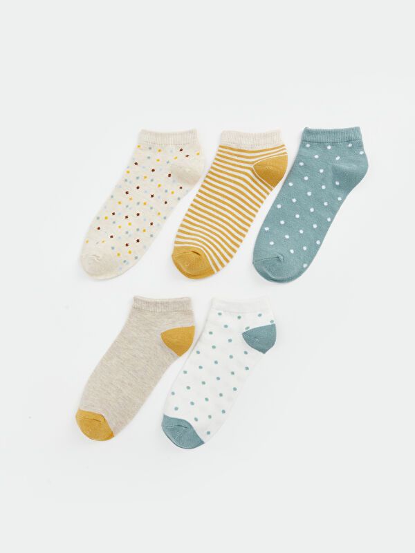 Moudda LC Waikiki - Chaussettes pour sneakers Femme Mélange beige - Tunisie 1