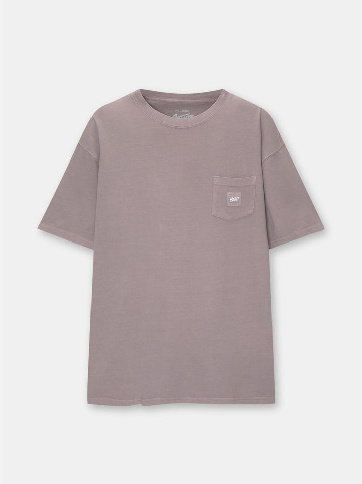 Moudda PULL & BEAR - T-Shirt Demi-Manches Poche STWD Teinture Garment - Tunisie 3
