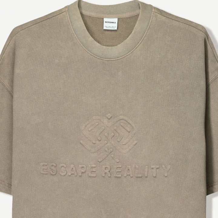 Moudda BERSHKA - Sweat Extraloose - Lavé & Gaufré - Tunisie 3