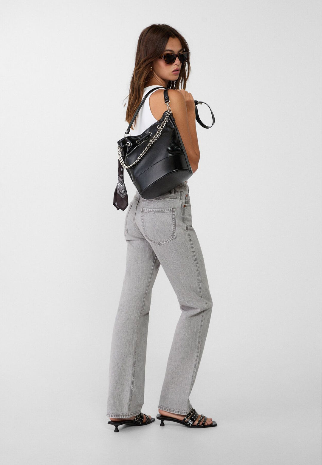 Moudda STRADIVARIUS - Sac Seau Souple avec Chaîne - Tunisie 3