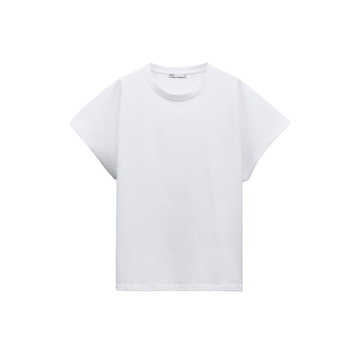 Moudda ZARA - T-shirt haut de gamme, col rond, tombant, en lin - Tunisie 3