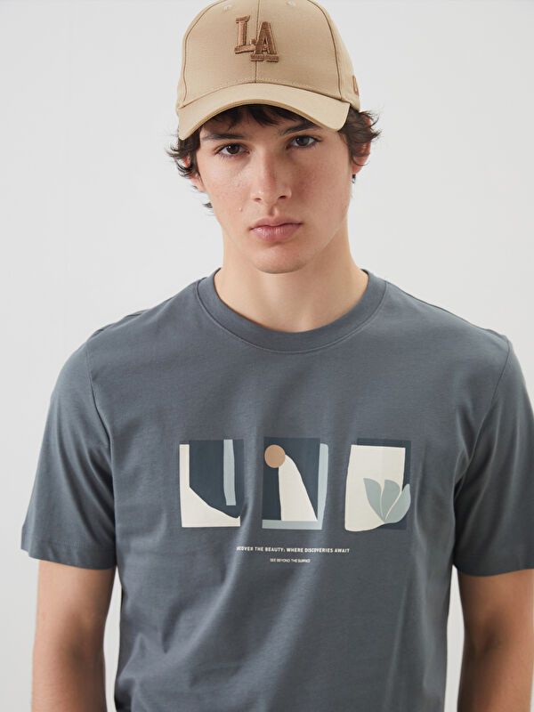 Moudda LC Waikiki - T-shirt imprimé manches courtes en jersey pour Homme - Tunisie 1