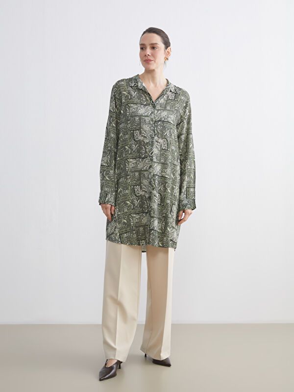 Moudda LC Waikiki - Tunique imprimée tissée cv à manches longues pour Femmes - Tunisie 2