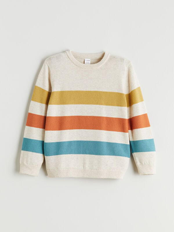 Moudda LC Waikiki - Pull en tricot Garçon Rayures mixtes - Tunisie 1