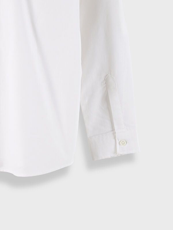 Moudda LC Waikiki - Chemise tissée manches longues basique Garçon Buxe blanc - Tunisie 3