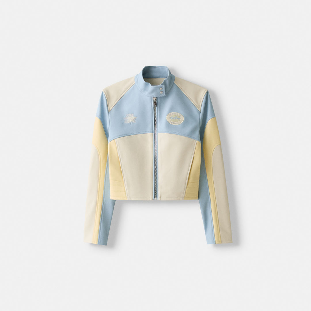 Moudda BERSHKA - Blouson en Similicuir Tons Pastels - Tunisie 1