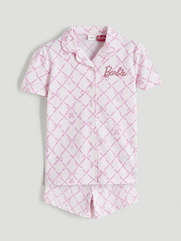 Moudda LC Waikiki - Short-Capri manches courtes pour Fille couleur Rose imprimé - Tunisie 1