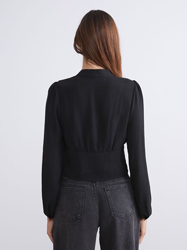 Moudda LC Waikiki - Chemisier (blouse) manches longues en tissu pour Femme - Tunisie 4