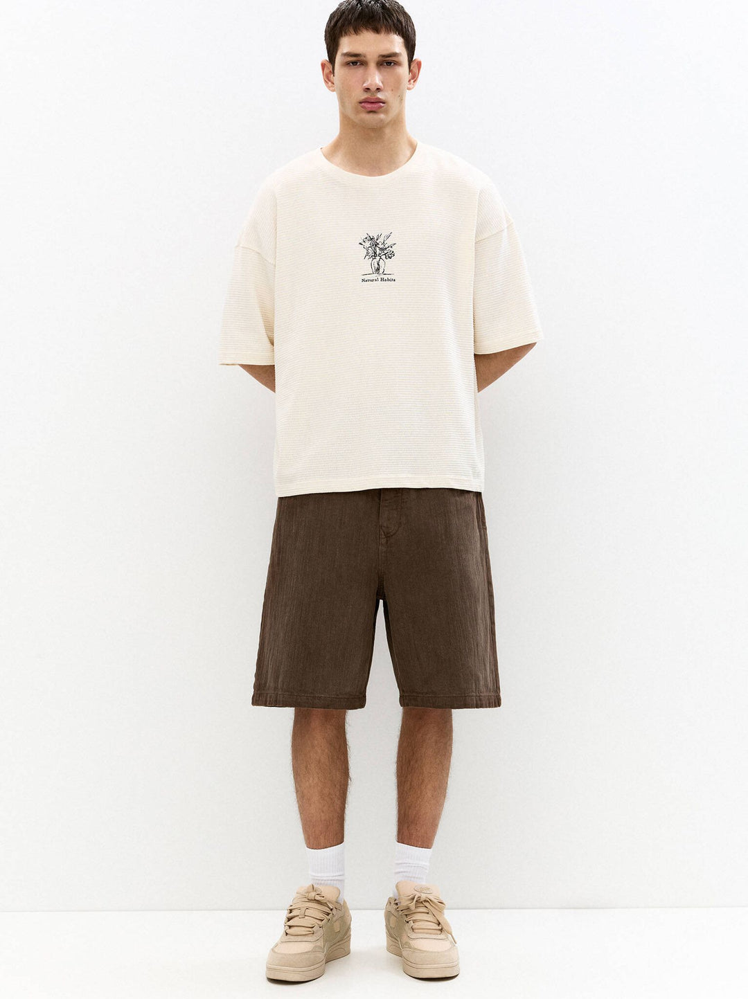 Moudda PULL & BEAR - Bermuda Skater - Jacquard - Tunisie 2