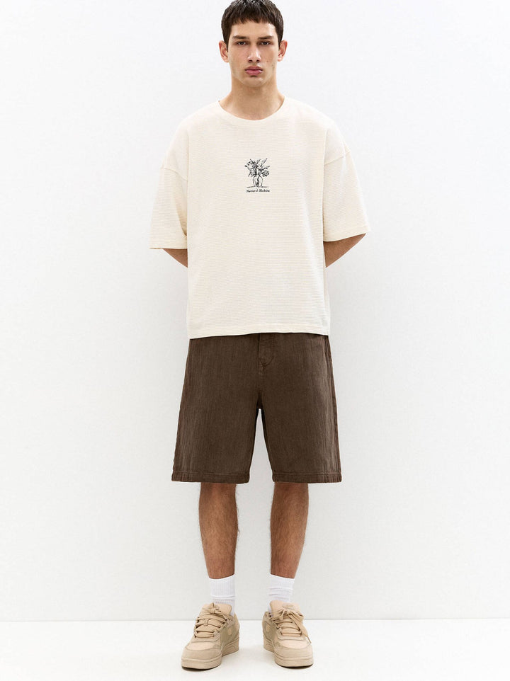 Moudda PULL & BEAR - Bermuda Skater - Jacquard - Tunisie 2