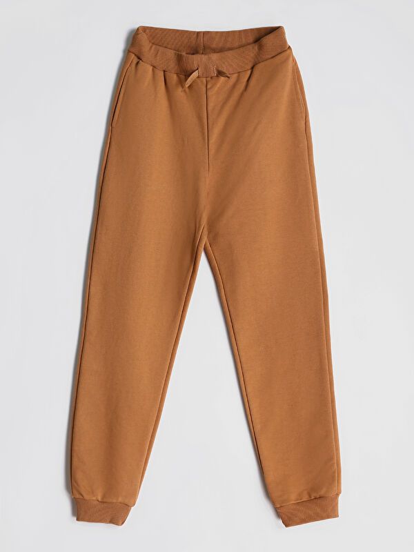 Moudda LC Waikiki - Bas jogging jersey basique Fille Brun clair - Tunisie 1