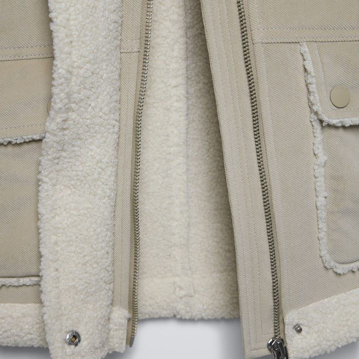 Moudda ZARA - Veste fille double face texture col fausse fourrure - Tunisie 5