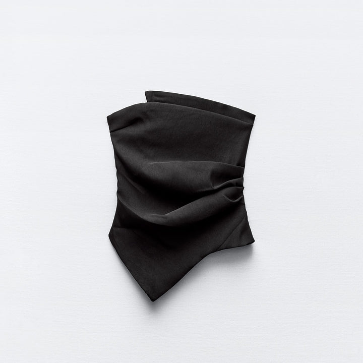 Moudda ZARA - Top Bustier Froncé Asymétrique Stretch - Tunisie 4