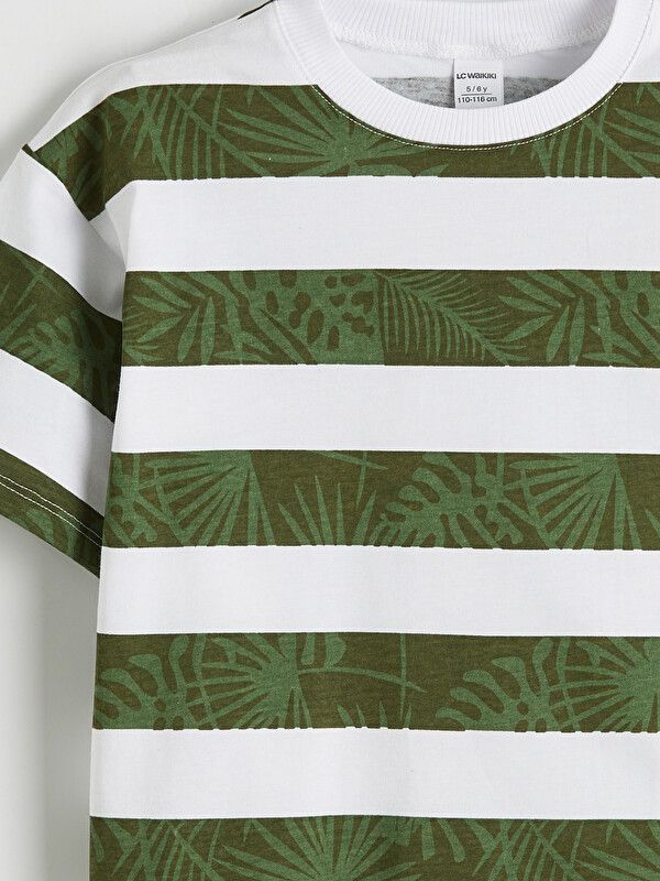 Moudda LC Waikiki - T-shirt manches courtes en jersey pour Garçon couleur Écru imprimé - Tunisie 3