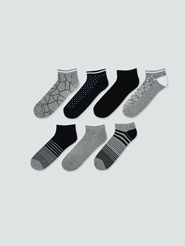 Moudda LC Waikiki - Chaussettes liner trainer (sport) couleur Mélange teint fil pour hommes - Tunisie 1