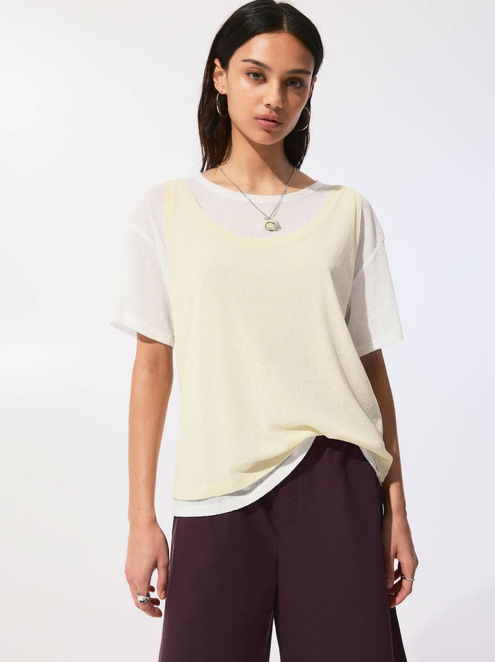 Moudda PULL & BEAR - T-Shirt Double - Bicolore - Tunisie 2