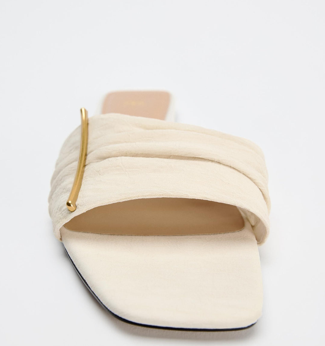 Moudda ZARA - Chaussure plate tissu pièce métallique - Tunisie 3