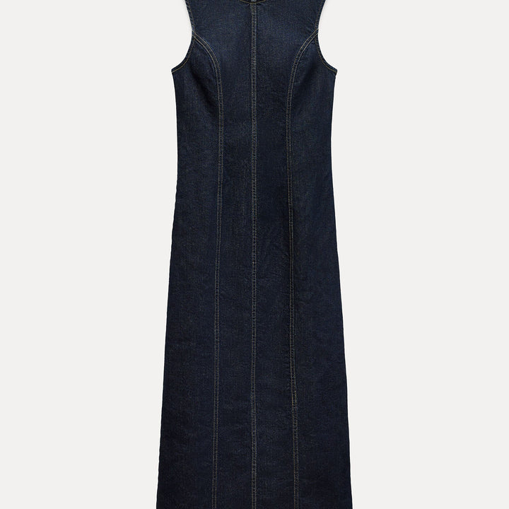 Moudda ZARA - Robe mi-longue en jean brut ajustée - Tunisie 2
